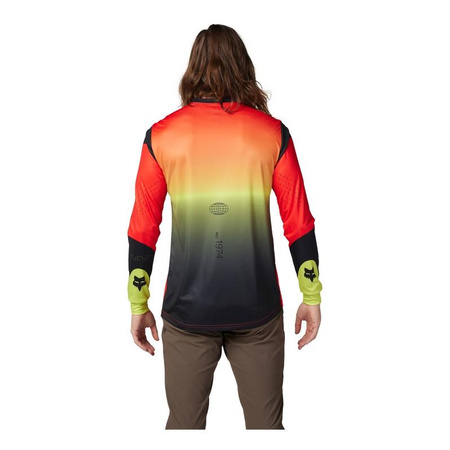 Koszulka rowerowa dziecięca FOX JUNIOR RANGER Z DŁUGIM RĘKAWEM REVISE RED/YELLOW czerwony żółty