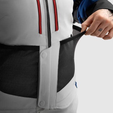 Kurtka tekstylna damska REBELHORN HARDY 3.0 LADY BLUE/GREY/RED niebieski szary czerwony