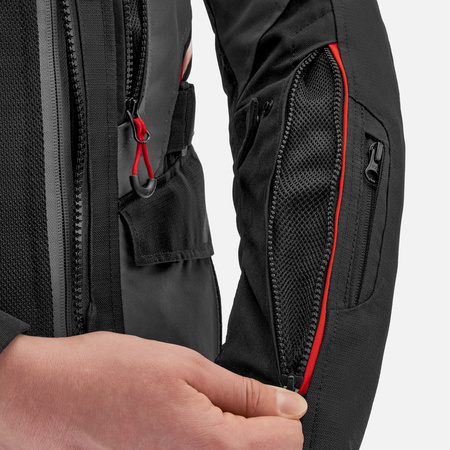 Kurtka tekstylna SHIMA DUNE RED czarny szary czerwony