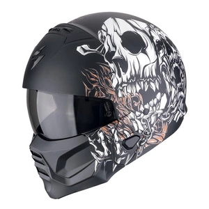 Kask otwarty SCORPION EXO-COMBAT II GENESIS MATT BLACK/WHITE/GOLD