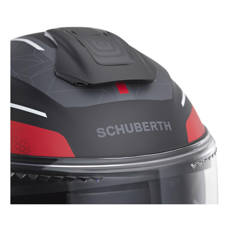 Kask otwarty SCHUBERTH J2 ECE SIGMA RED czarny czerwony