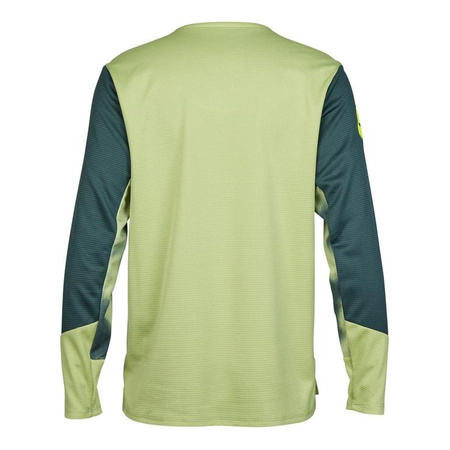 Koszulka rowerowa dziecięca FOX JUNIOR DEFEND Z DŁUGIM RĘKAWEM TAUNT PALE GREEN