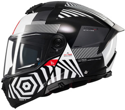 Kask szczękowy MT ATOM 2 SV STRANGE BLACK/WHITE