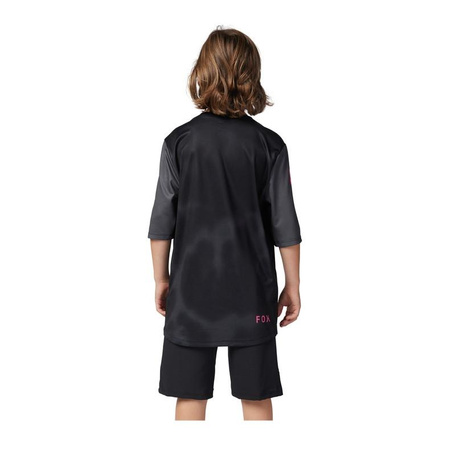 Koszulka rowerowa dziecięca FOX JUNIOR RANGER TAUNT BLACK