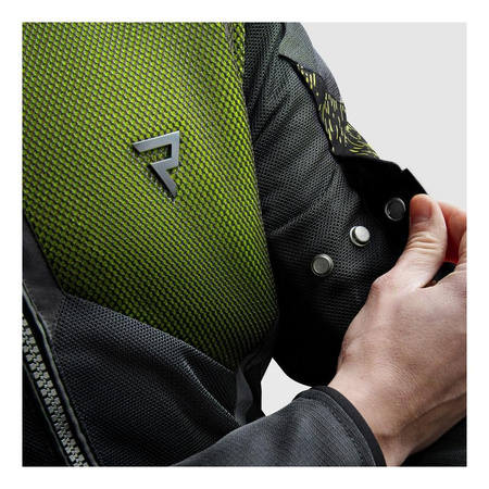 Kurtka tekstylna męska REBELHORN JAX BLACK/FLUO YELLOW
