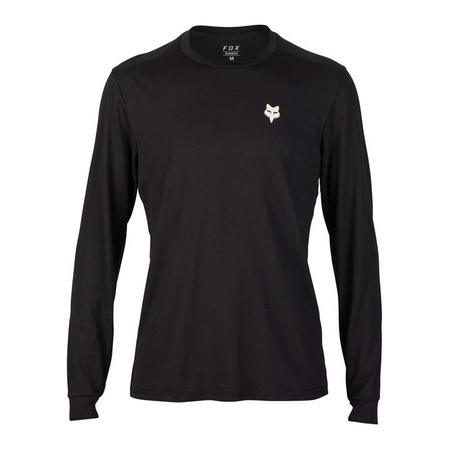 Koszulka rowerowa FOX RANGER DR Z DŁUGIM RĘKAWEM SHEPHERDS BLACK