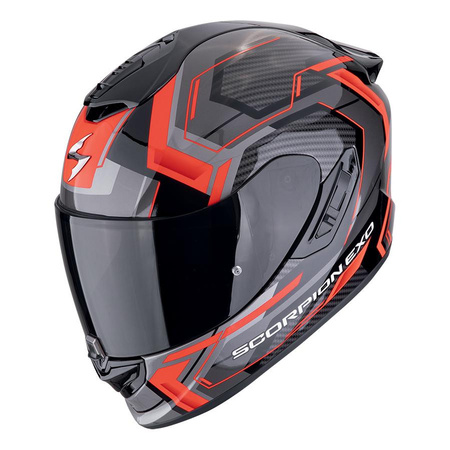 Kask integralny SCORPION EXO-1400 EVO II AIR LINART BLACK/RED czarny czerwony