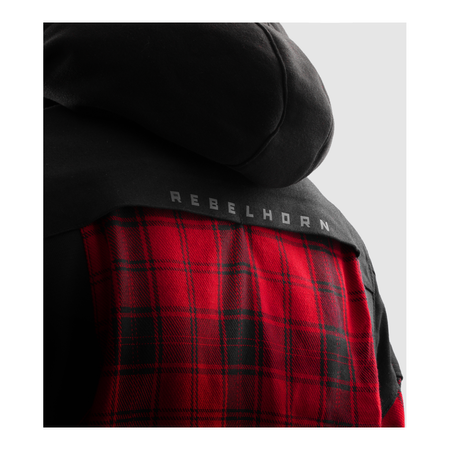 Koszula motocyklowa REBELHORN SHIFTER BLACK/RED czarny czerwony