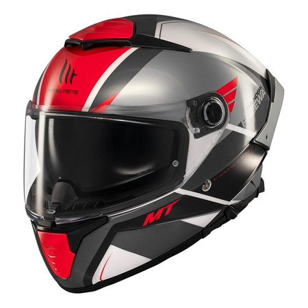 Kask integralny MT THUNDER 4 SV FREEWAY BLACK/RED/SILVER czarny czerwony srebrny