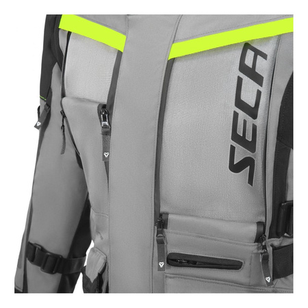 Kurtka tekstylna damska SECA ARRAKIS III LADY TITANIUM szary żółty fluo czarny