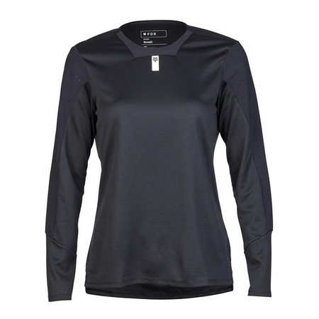 Koszulka rowerowa damska FOX LADY DEFEND Z DŁUGIM RĘKAWEM BLACK