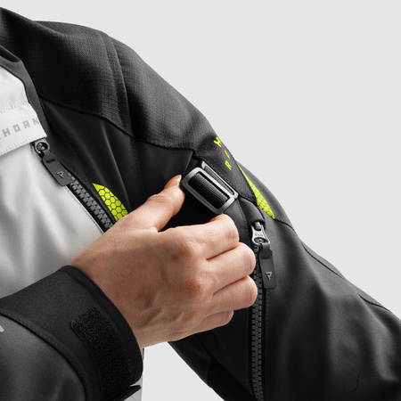 Kurtka tekstylna damska REBELHORN HARDY 3.0 LADY BLACK/GREY/FLUO YELLOW