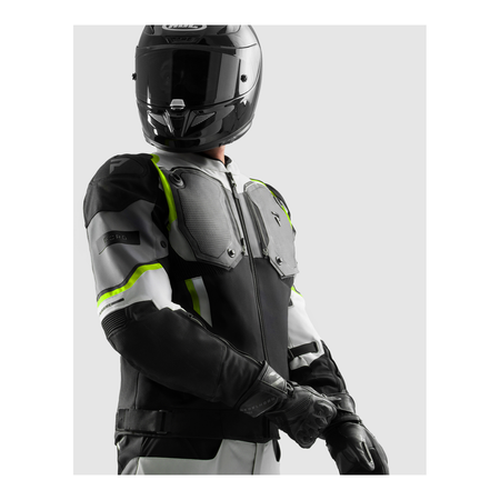 Kurtka tekstylna REBELHORN BORG II BLACK/GREY/FLUO YELLOW czarny szary żółty fluo