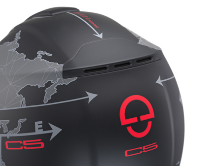 Kask szczękowy SCHUBERTH C5 ECE GLOBE BLACK