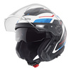 Kask otwarty SCHUBERTH J2 ECE SIGMA BLUE biały niebieski czerwony czarny