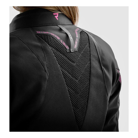 Kurtka tekstylna damska REBELHORN JAX LADY BLACK/PINK czarny różowy