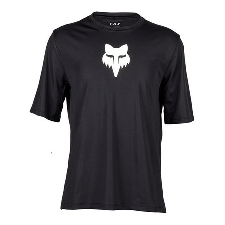Koszulka rowerowa dziecięca FOX JUNIOR RANGER BLACK czarny