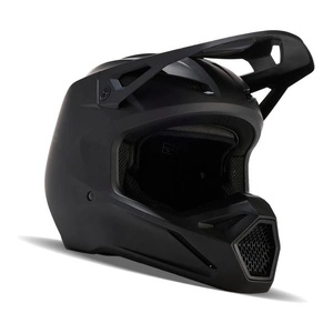 Kask cross dziecięcy FOX JUNIOR V1 SOLID BLACK MATT czarny mat
