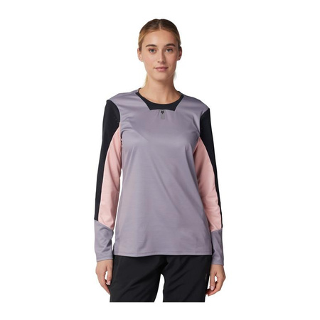 Koszulka rowerowa damska FOX LADY DEFEND Z DŁUGIM RĘKAWEM STONE