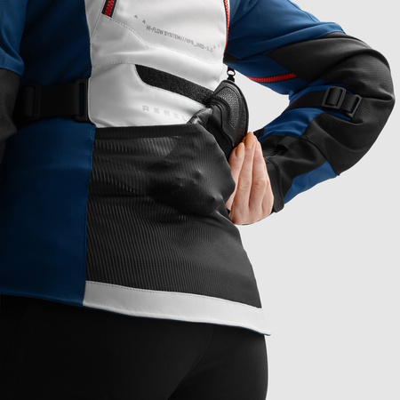 Kurtka tekstylna damska REBELHORN HARDY 3.0 LADY BLUE/GREY/RED niebieski szary czerwony