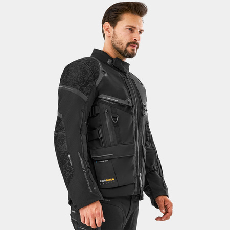 Kurtka tekstylna SHIMA TRACKER BLACK czarny