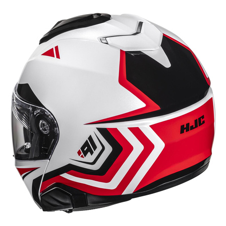 Kask szczękowy HJC I91 TRICUS WHITE/RED biały czerwony