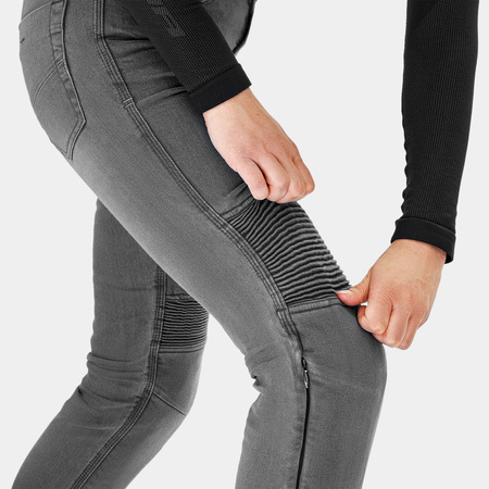 Jeansy motocyklowe damskie SHIMA ZENITH LADY GREY