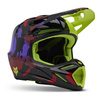 Kask cross FOX V3 THROTTLE FLUORESCENT YELLOW żółty fluo