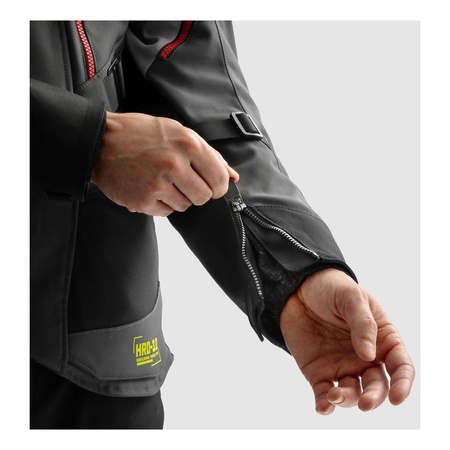 Kurtka tekstylna REBELHORN HARDY 3.0 ANTHRACITE/GREY/YELLOW grafitowy szary żółty