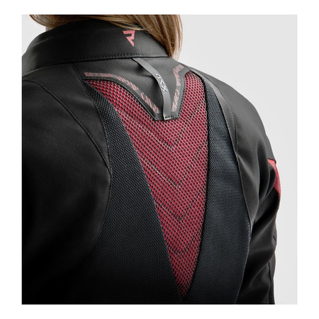 Kurtka tekstylna damska REBELHORN JAX LADY BLACK/RED czarny czerwony