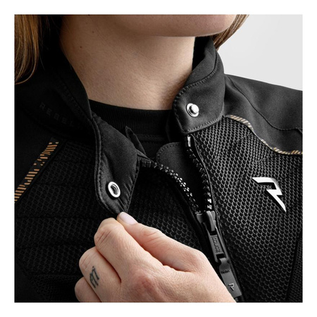 Kurtka tekstylna damska REBELHORN JAX LADY BLACK/GOLD czarny złoty