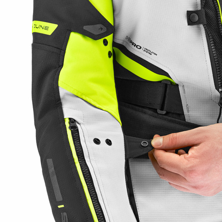 Kurtka tekstylna SHIMA DUNE FLUO czarny szary żółty fluo