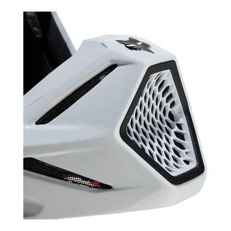 Kask cross FOX V3 RS CARBON SOLID WHITE