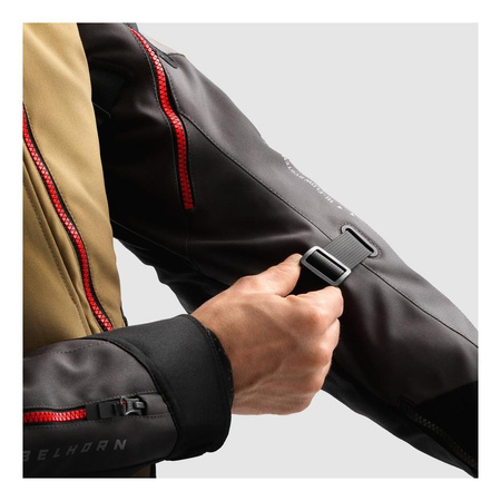 Kurtka tekstylna REBELHORN HARDY 3.0 DESERT/GREY/RED brązowy szary czerwony