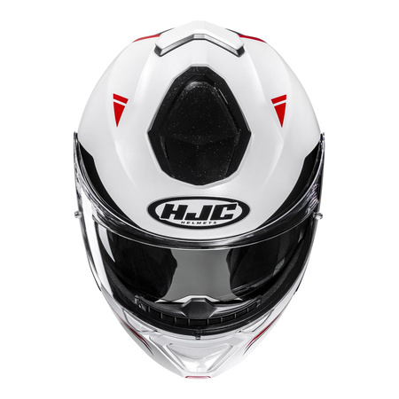 Kask szczękowy HJC I91 TRICUS WHITE/RED