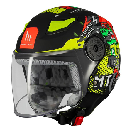 Kask otwarty dziecięcy MT LITE KIDS DINO MATT