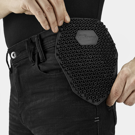 Jeansy motocyklowe SHIMA ZENITH BLACK czarny